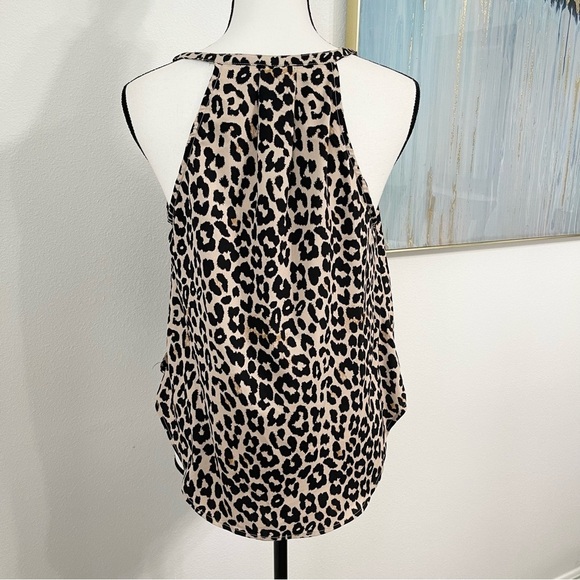 Everly Leopard Print High Low Top Blouse Womens Size M - Picture 5 of 7